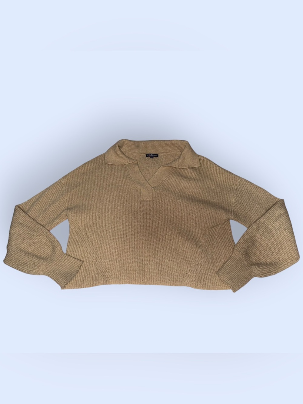 Freshman Collared V-Neck Knit Sweater
